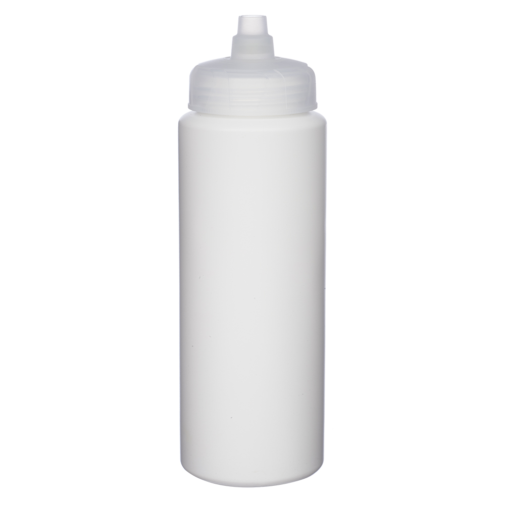 Picture of 30 Oz. HDPE Plastic Water Bottles with Quick Shot Lid