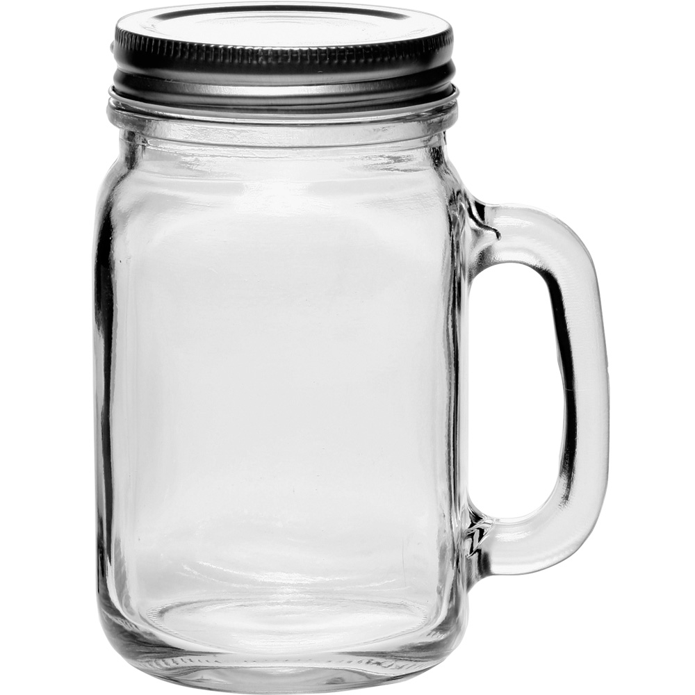 Picture of 16 Oz. Libbey? Handle Mason Jars w/ Lids