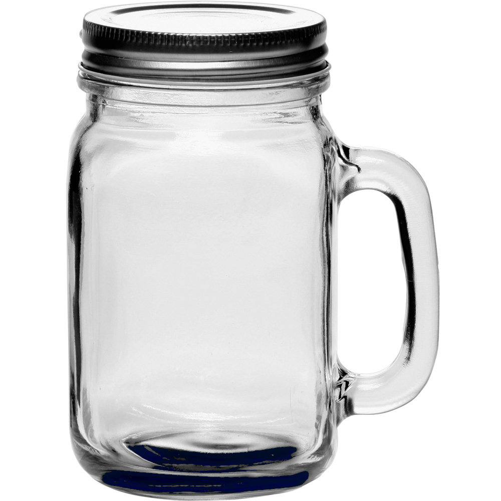 Picture of 16 Oz. Libbey? Handle Mason Jars w/ Lids