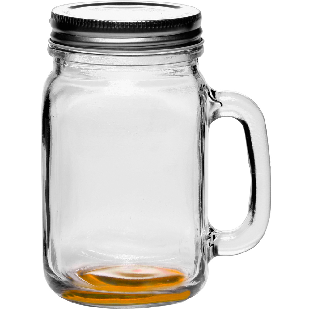 Picture of 16 Oz. Libbey? Handle Mason Jars w/ Lids