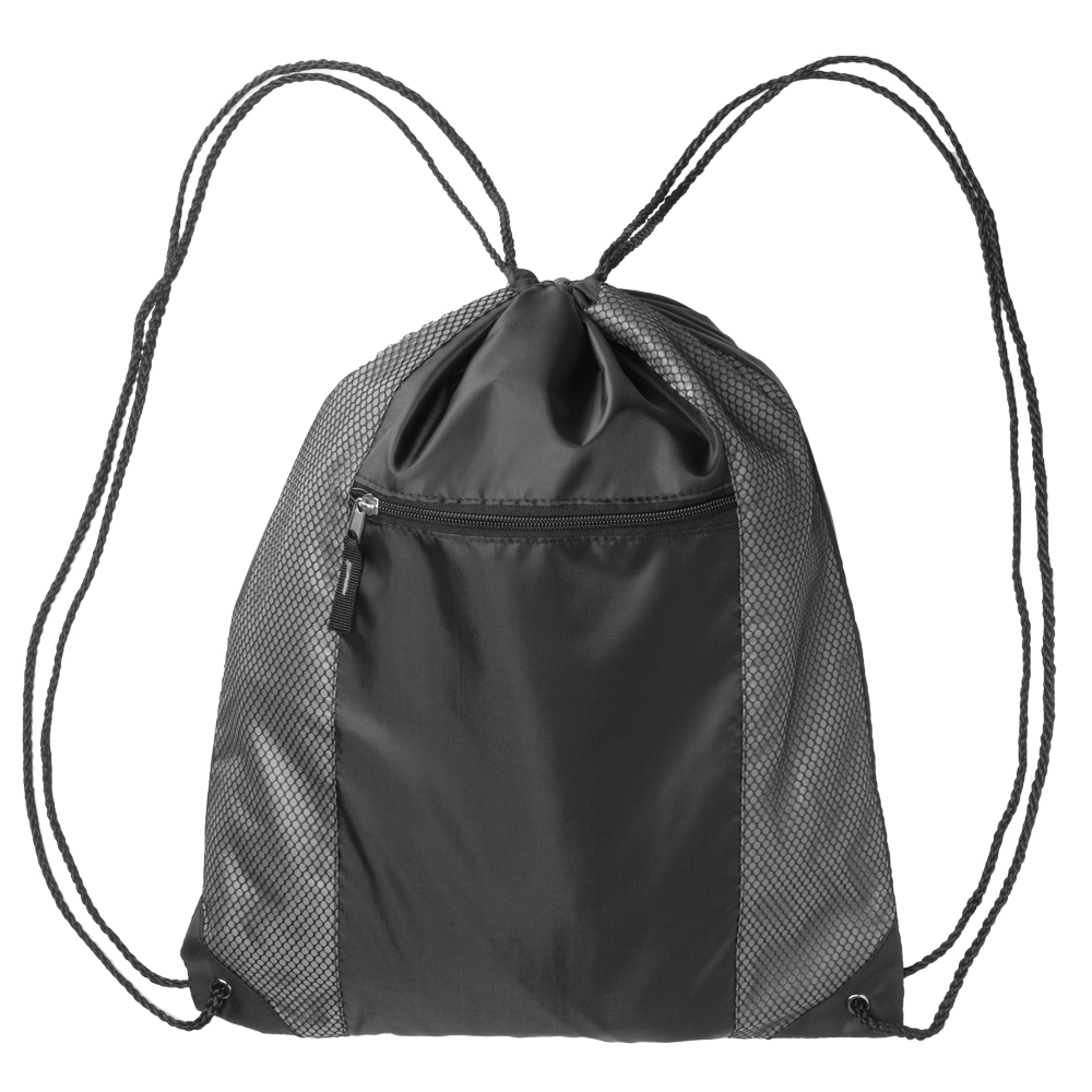 Picture of Beyer Zipper Pocket Drawstring Backpacks