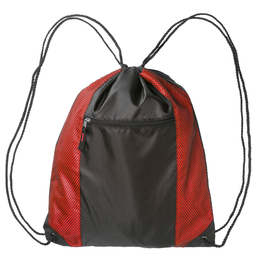 Picture of Beyer Zipper Pocket Drawstring Backpacks