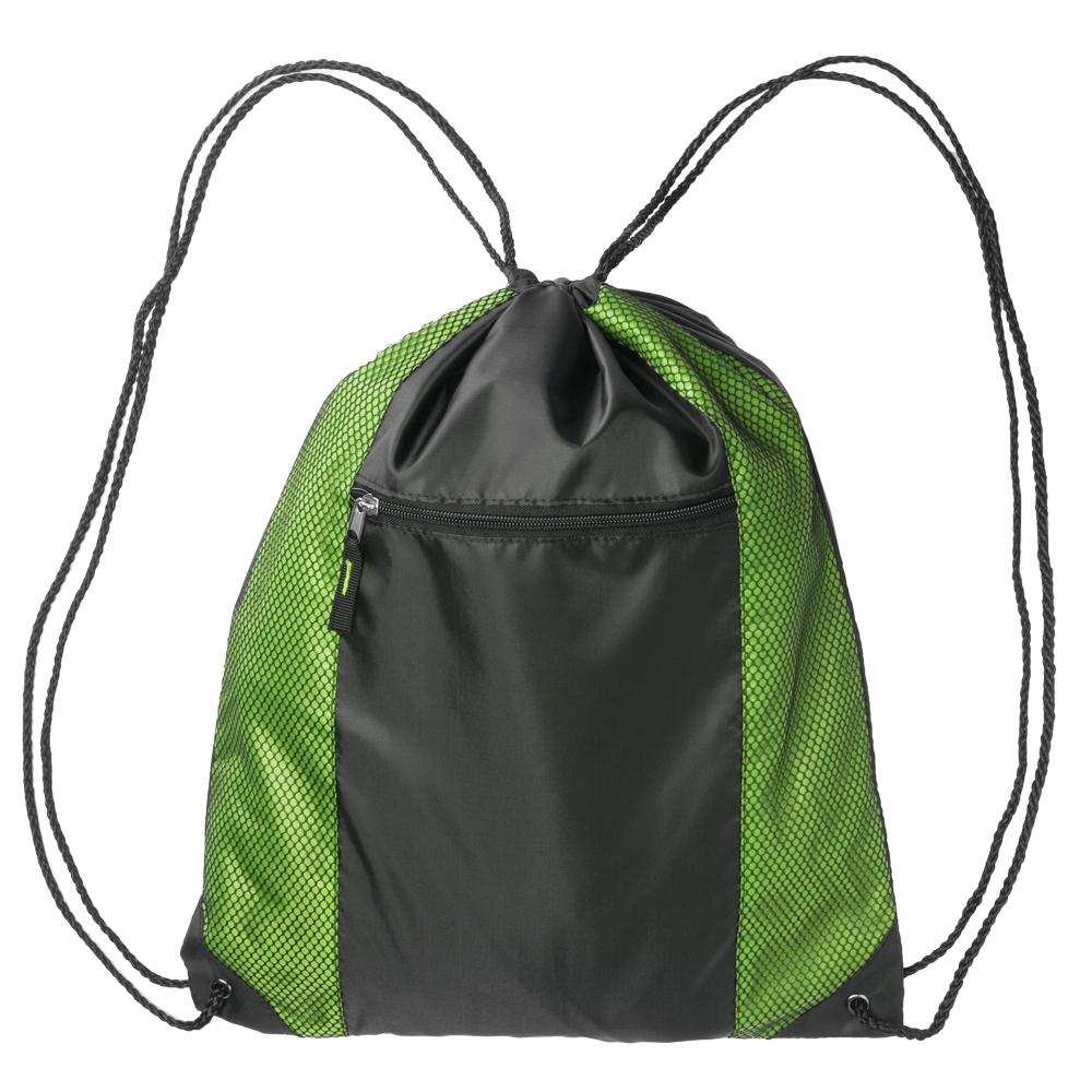 Picture of Beyer Zipper Pocket Drawstring Backpacks