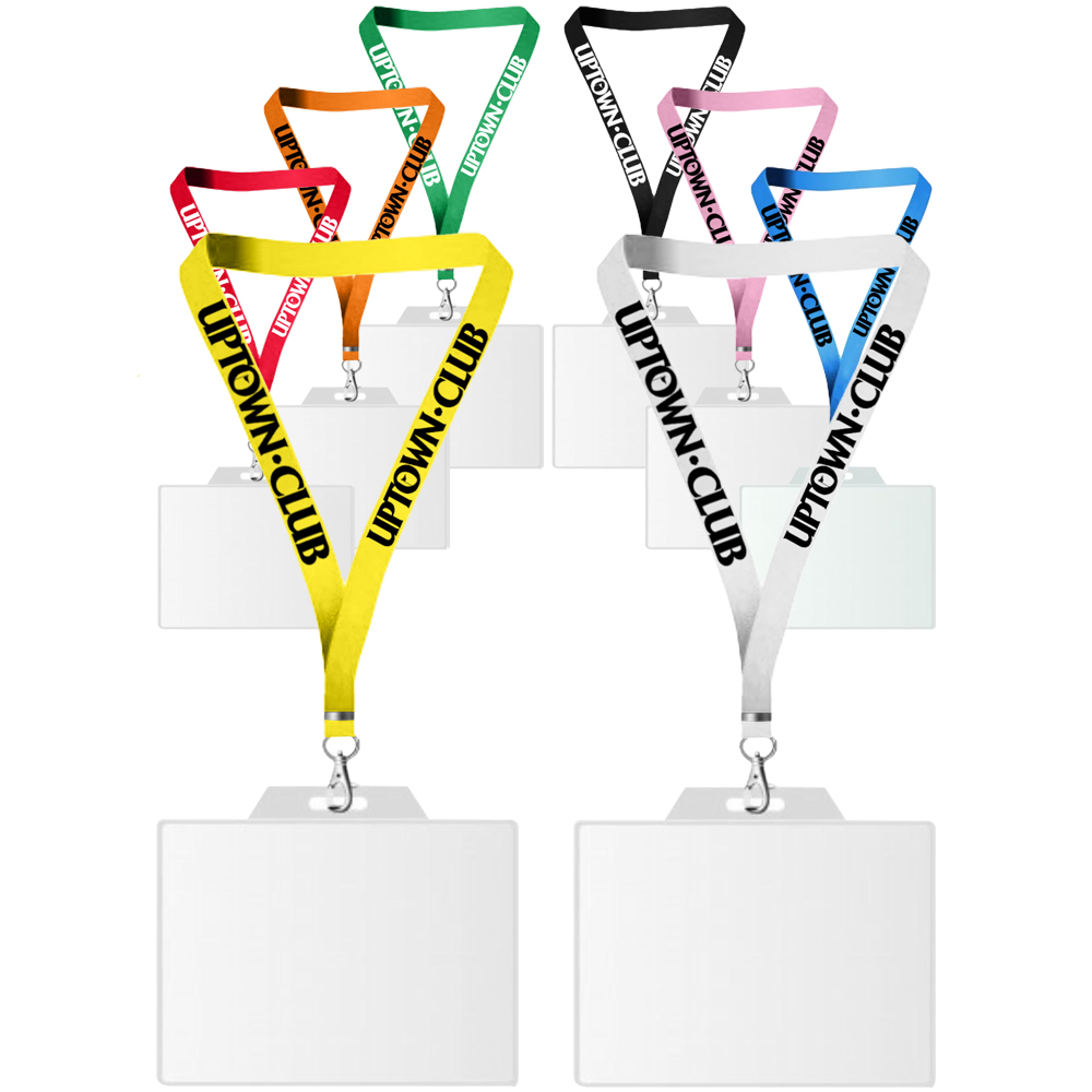 Picture of USA Made Dye-Sub Lanyard with Badge Holder