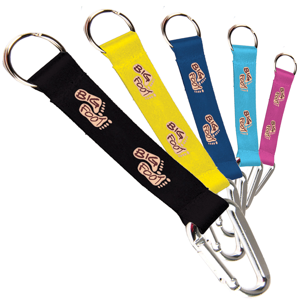 Picture of 0.75" Dye-Sublimation Carabiner Pocket Lanyard