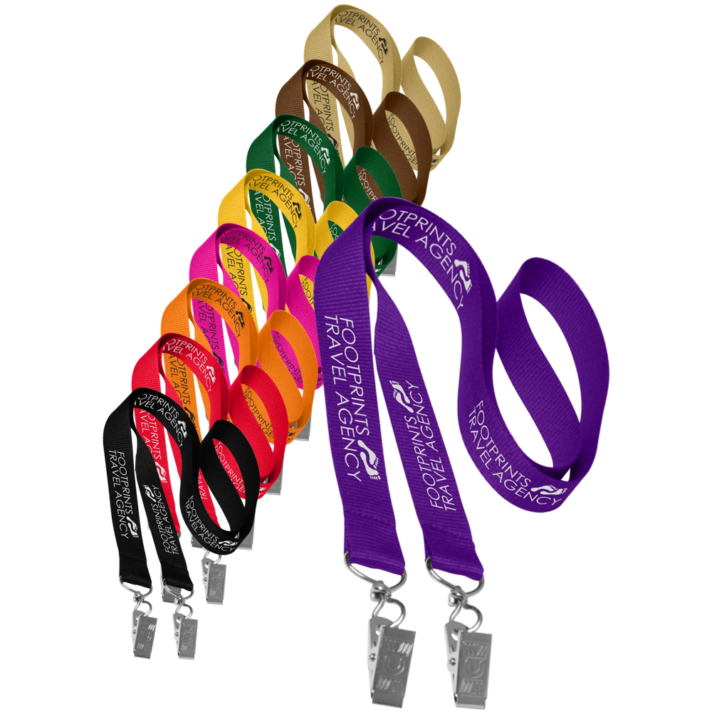 Picture of 0.75" Double Ended Polyester Lanyard