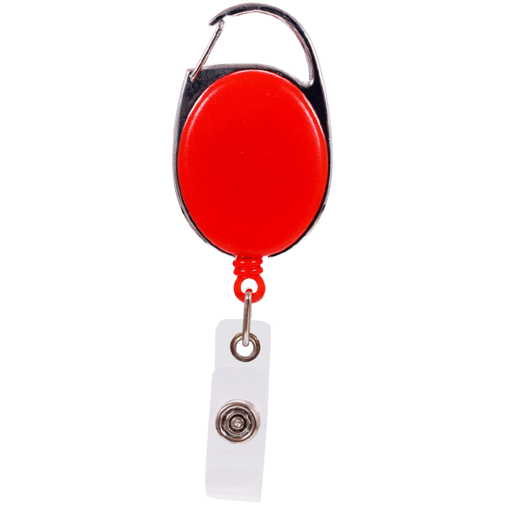 Picture of Oval Carabiner Retractable Badge Reel