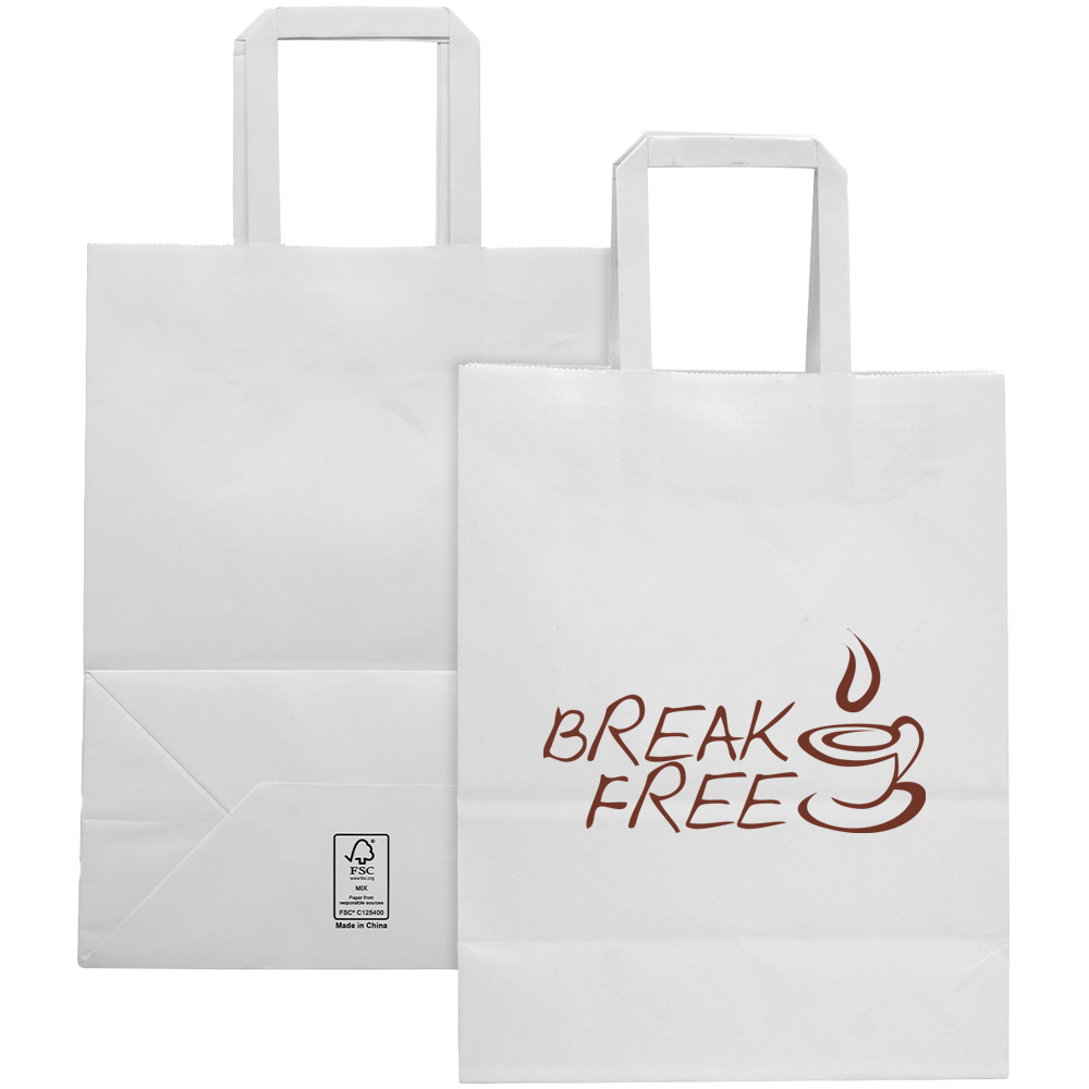 Picture of Medium White FSC? Paper Bag