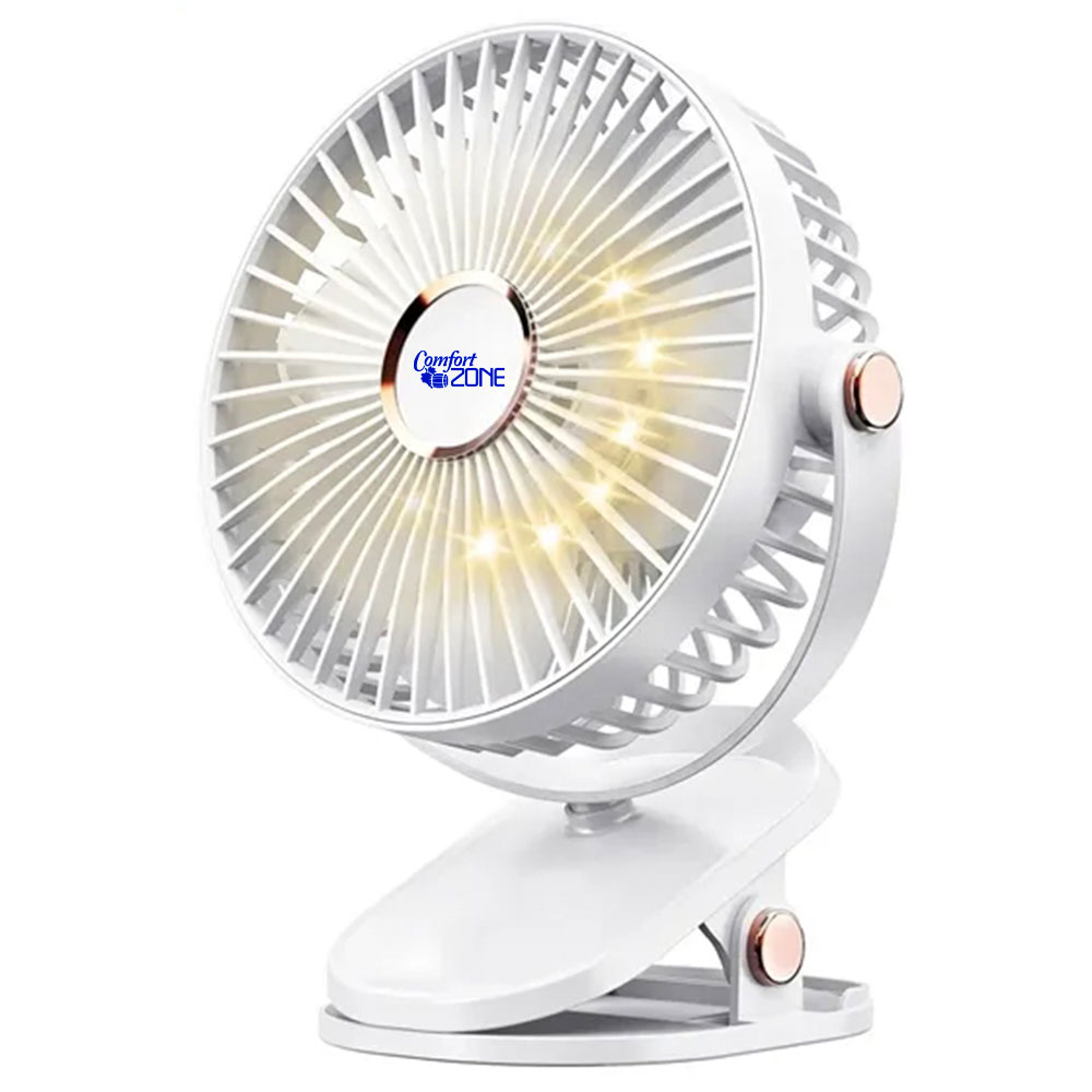 Picture of Clip-on Battery Operated Fan with LED Lights