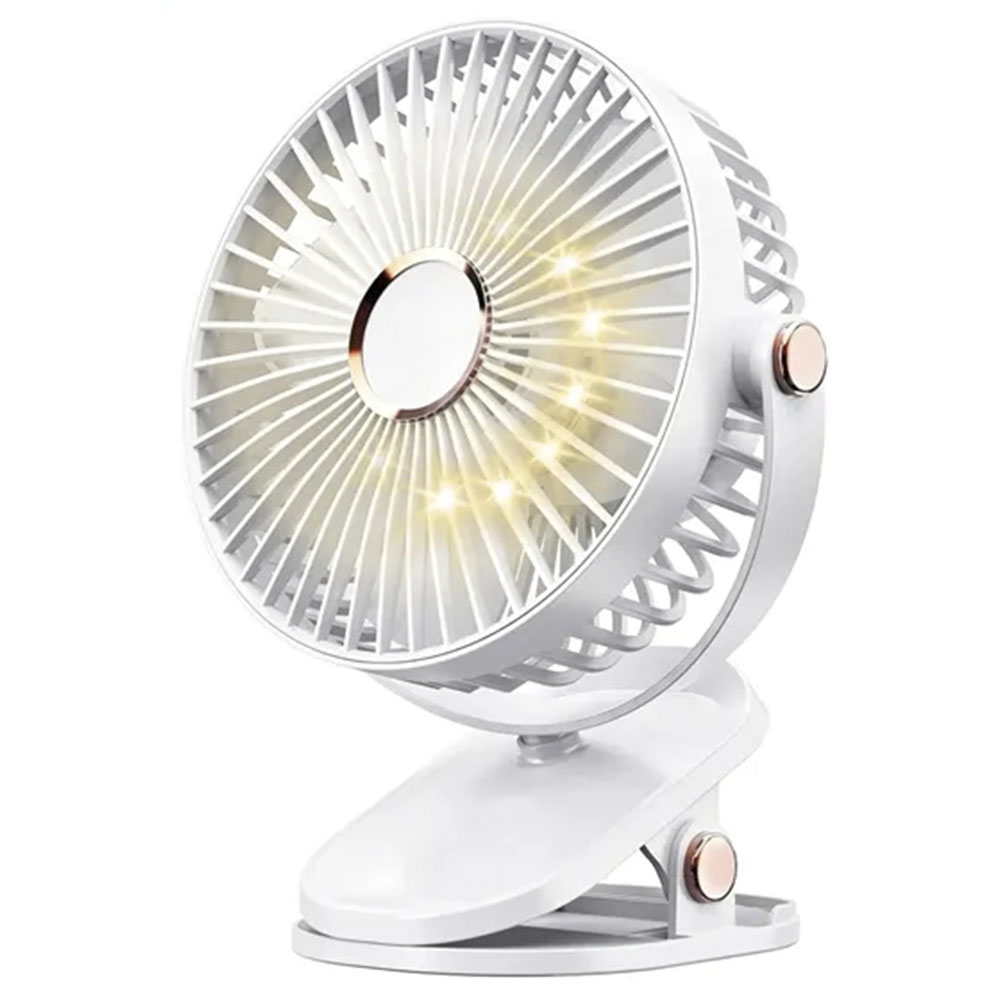 Picture of Clip-on Battery Operated Fan with LED Lights