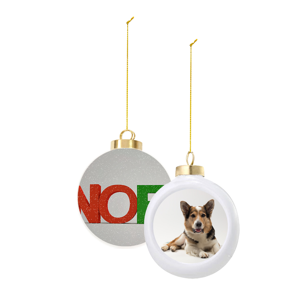 Picture of Ceramic Ball Christmas Tree Ornament