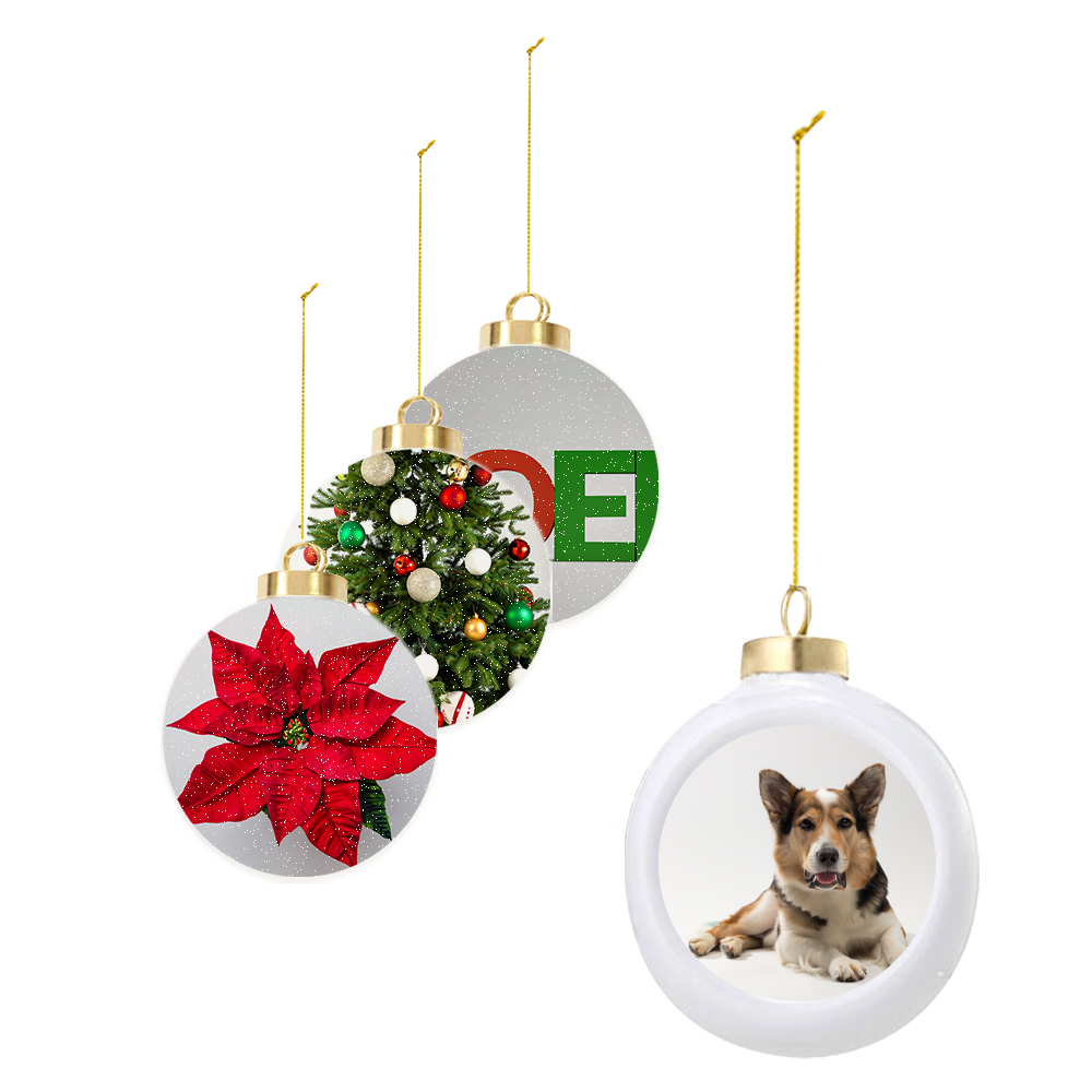 Picture of Ceramic Ball Christmas Tree Ornament