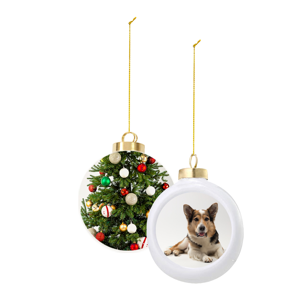 Picture of Ceramic Ball Christmas Tree Ornament