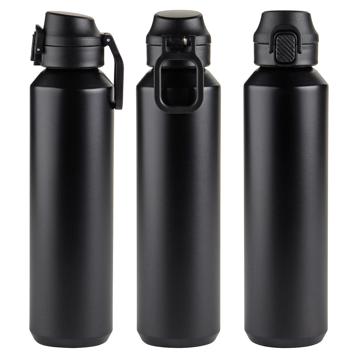 Picture of Nexus 27 oz Recycled Aluminum Bottle with Flip-Top Lid and Carabiner
