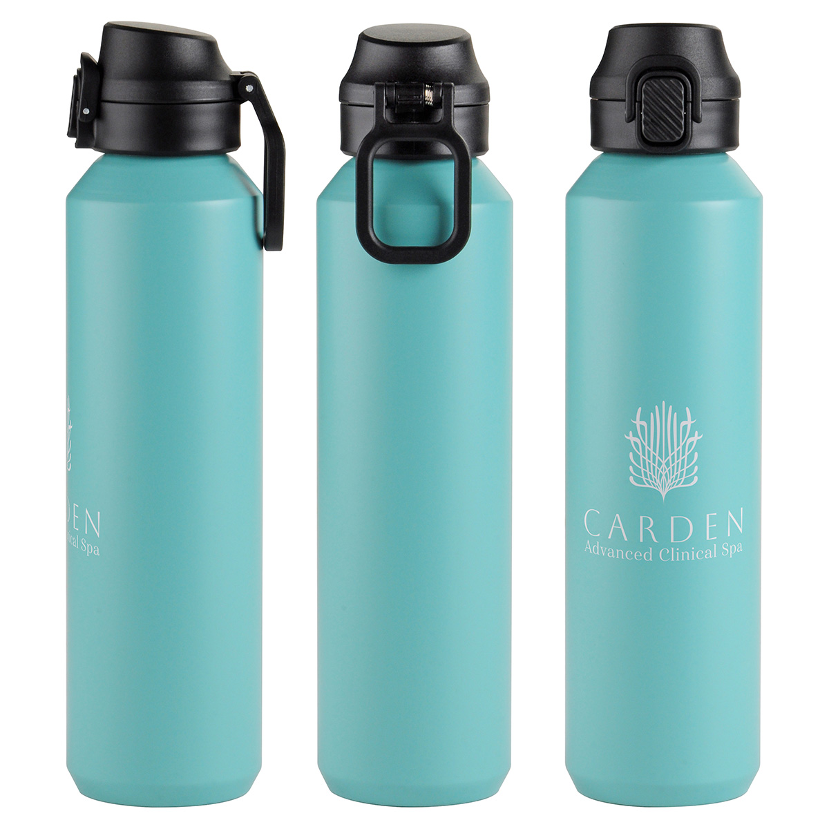 Picture of Nexus 27 oz Recycled Aluminum Bottle with Flip-Top Lid and Carabiner
