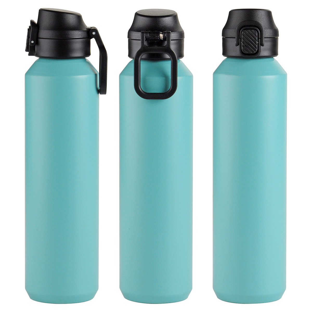 Picture of Nexus 27 oz Recycled Aluminum Bottle with Flip-Top Lid and Carabiner