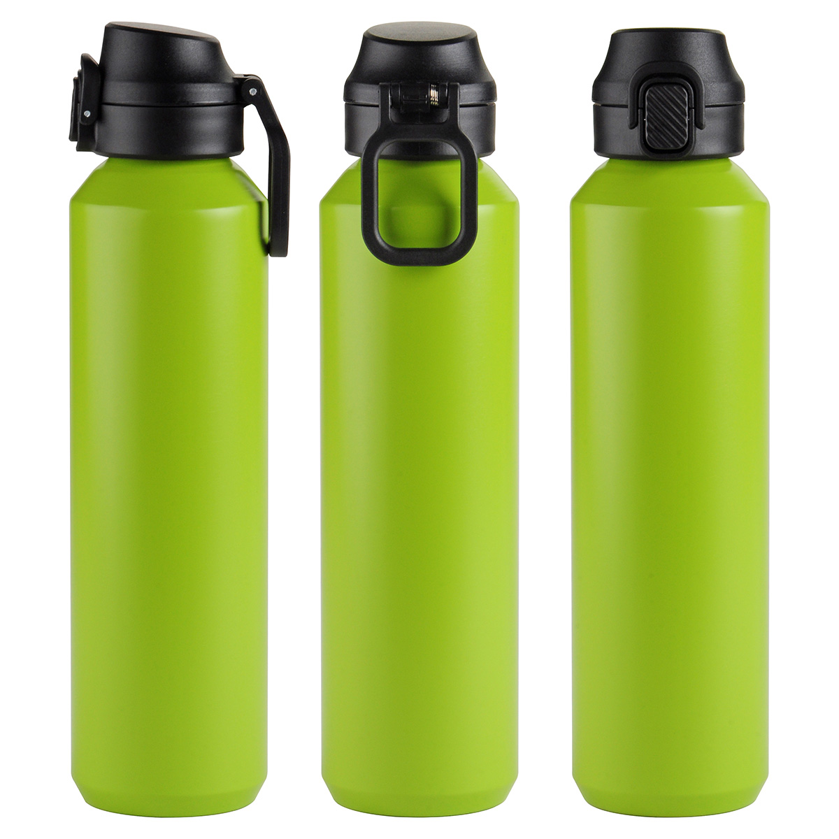 Picture of Nexus 27 oz Recycled Aluminum Bottle with Flip-Top Lid and Carabiner