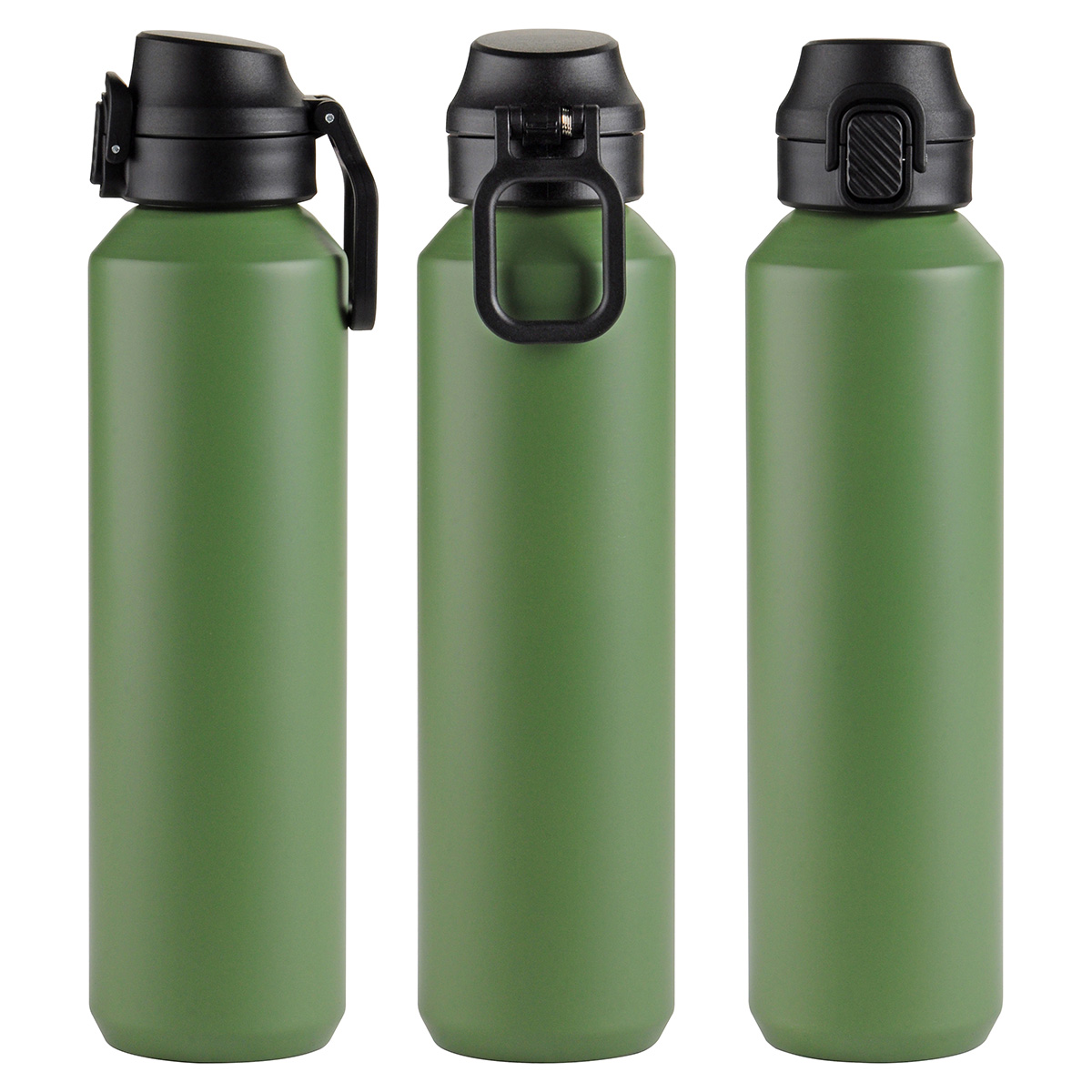 Picture of Nexus 27 oz Recycled Aluminum Bottle with Flip-Top Lid and Carabiner