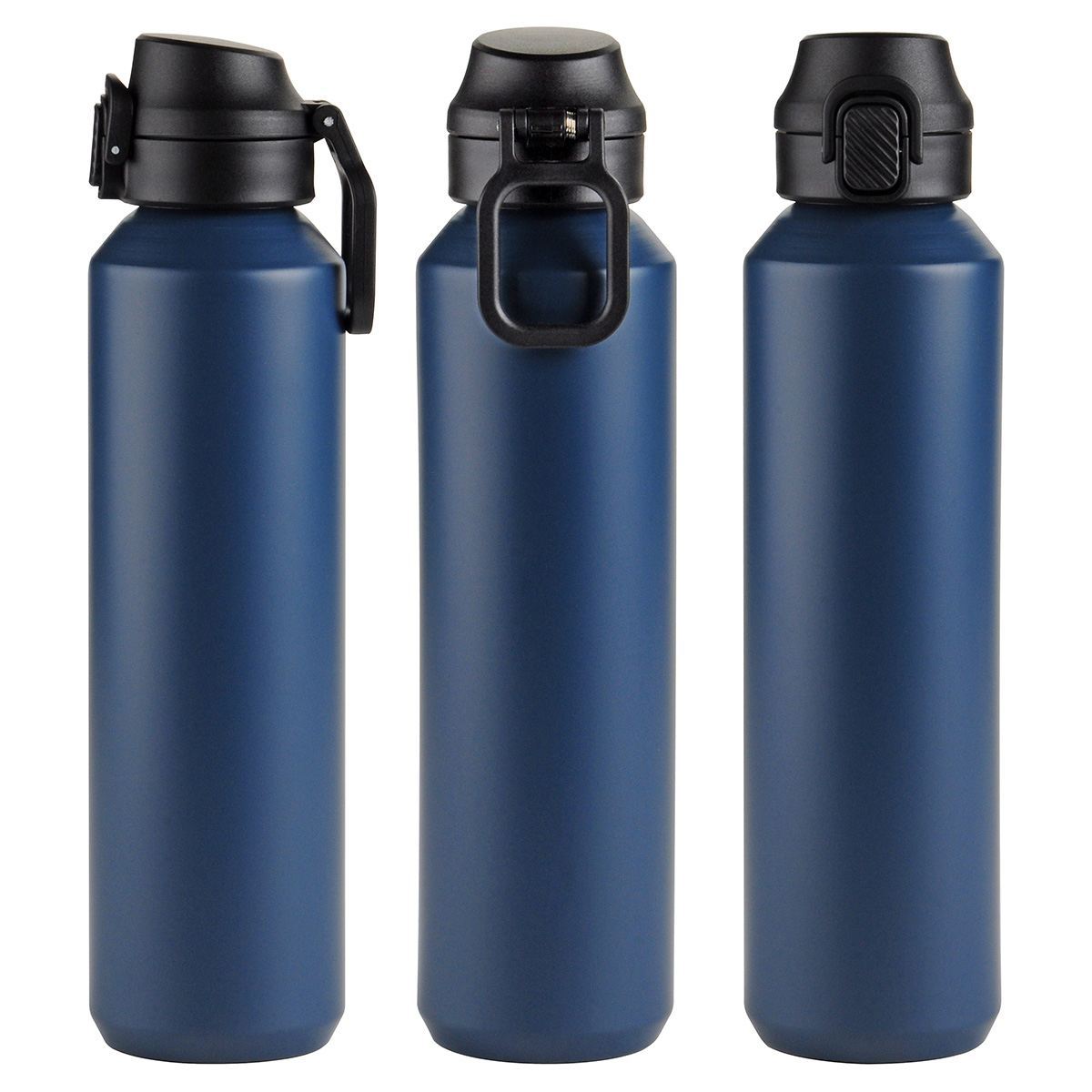 Picture of Nexus 27 oz Recycled Aluminum Bottle with Flip-Top Lid and Carabiner