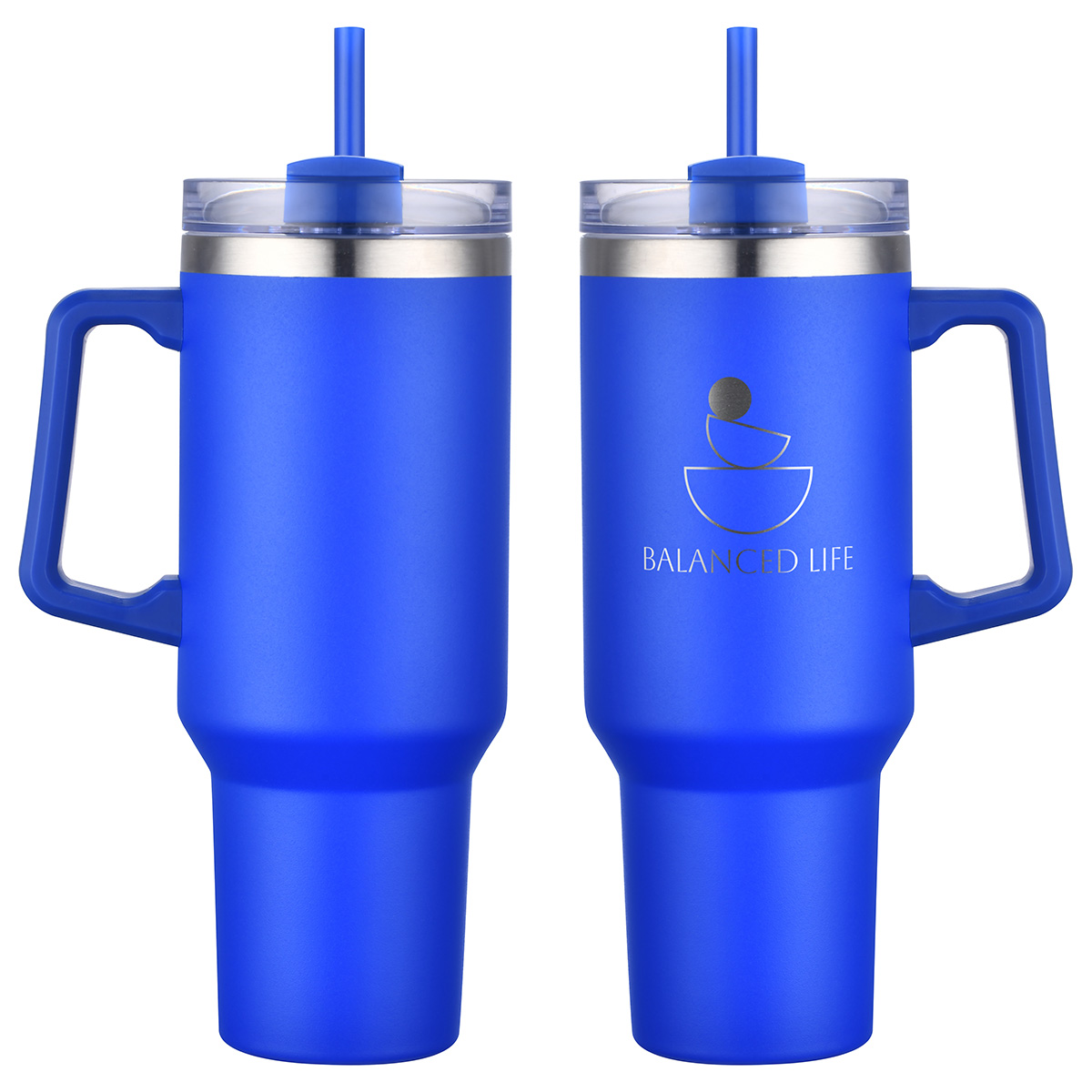 Picture of Genoa 40 oz Vacuum Insulated Travel Mug with Straw