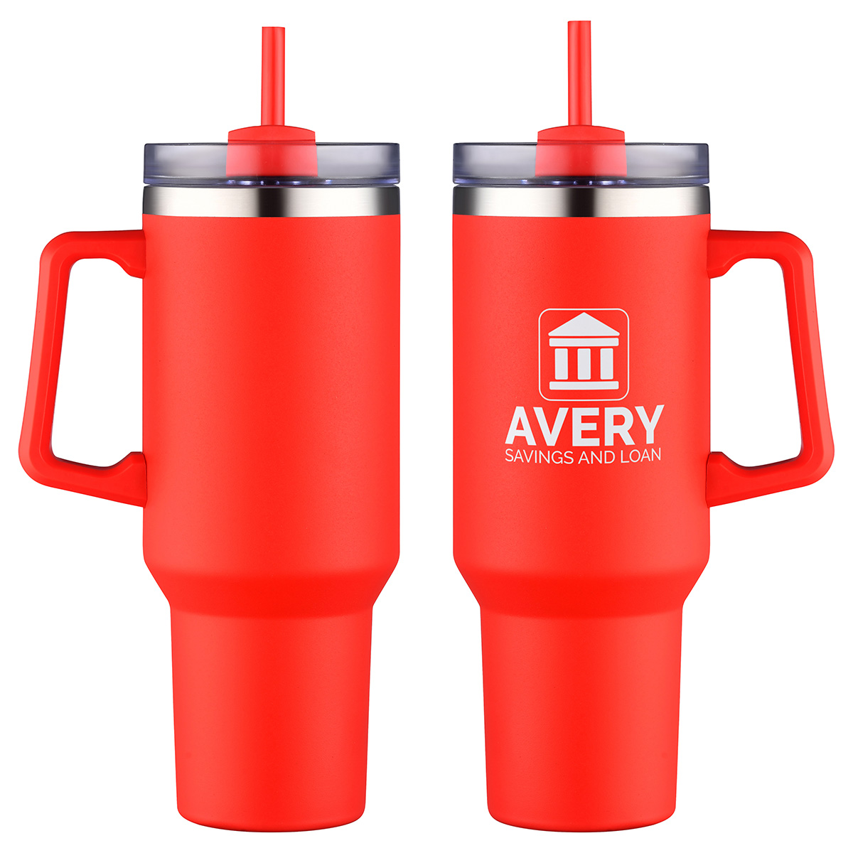 Picture of Genoa 40 oz Vacuum Insulated Travel Mug with Straw