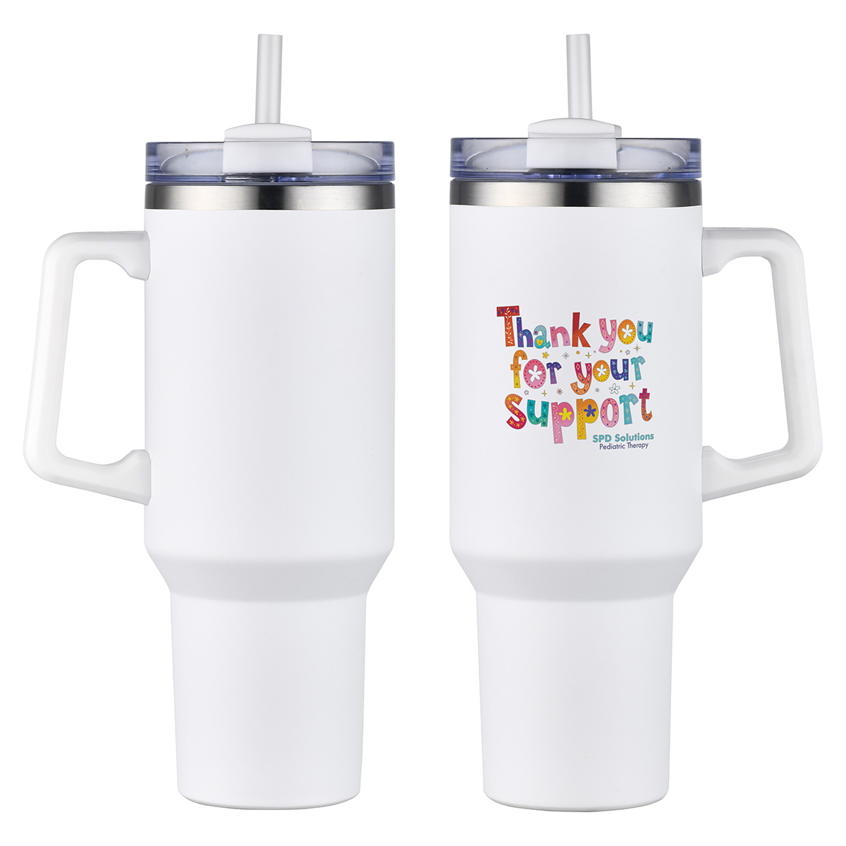 Picture of Genoa 40 oz Vacuum Insulated Travel Mug with Straw