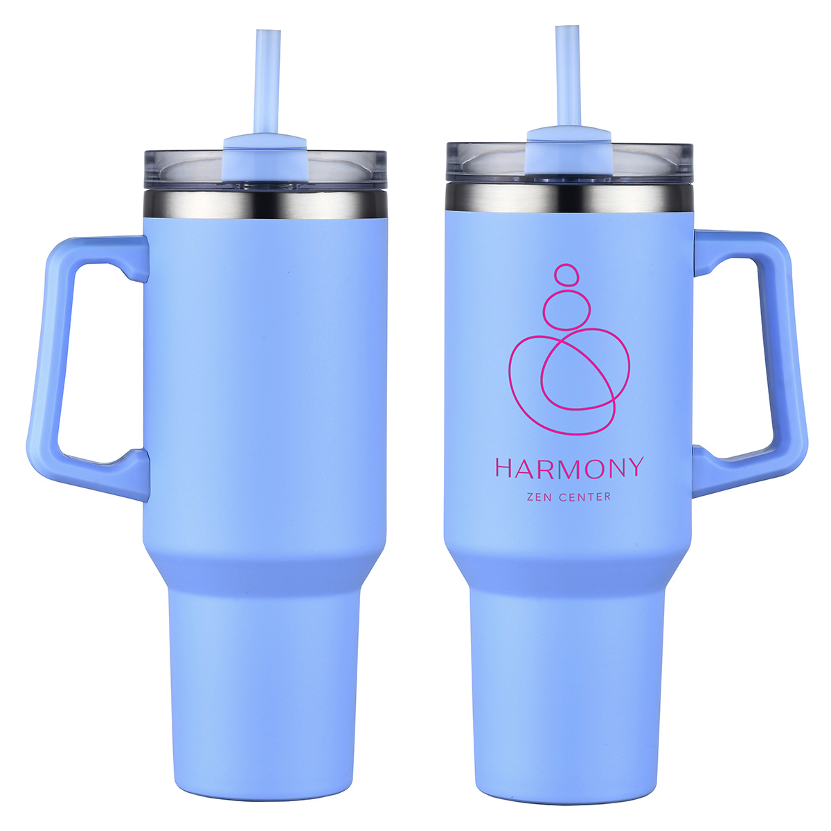 Picture of Genoa 40 oz Vacuum Insulated Travel Mug with Straw