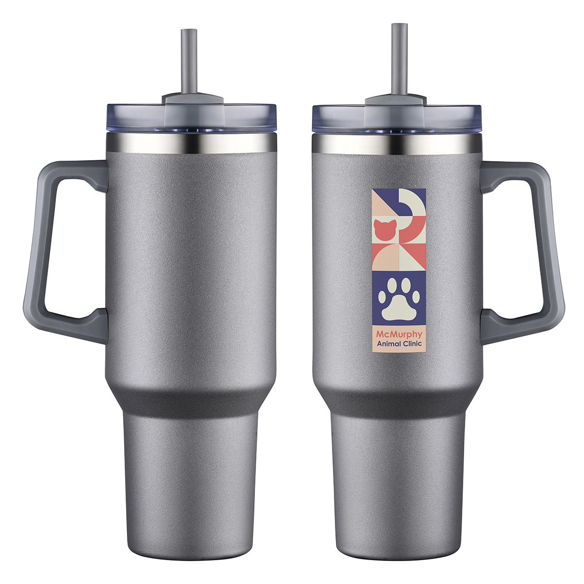 Picture of Genoa 40 oz Vacuum Insulated Travel Mug with Straw