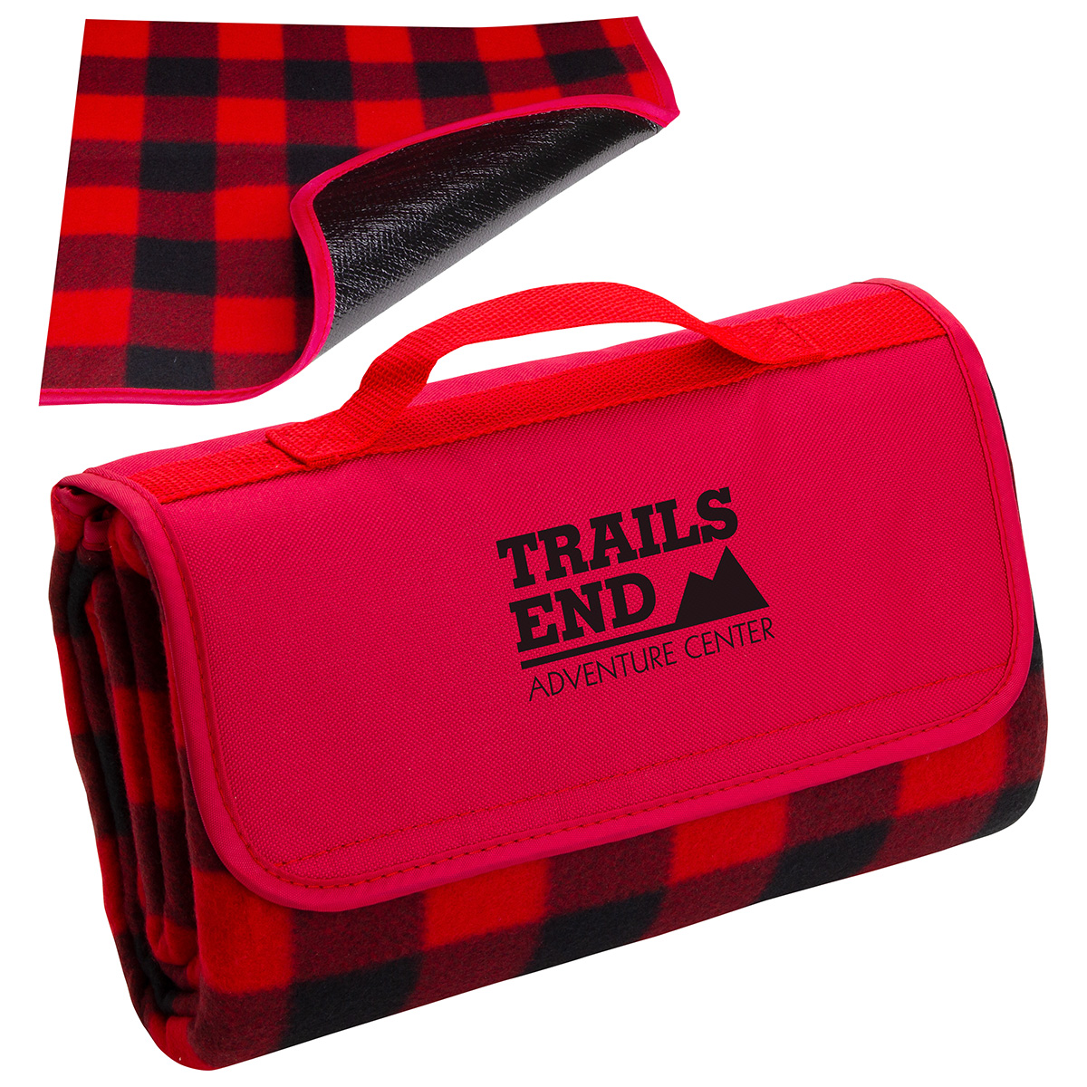 Picture of Plaid Barrel Fleece Picnic Blanket