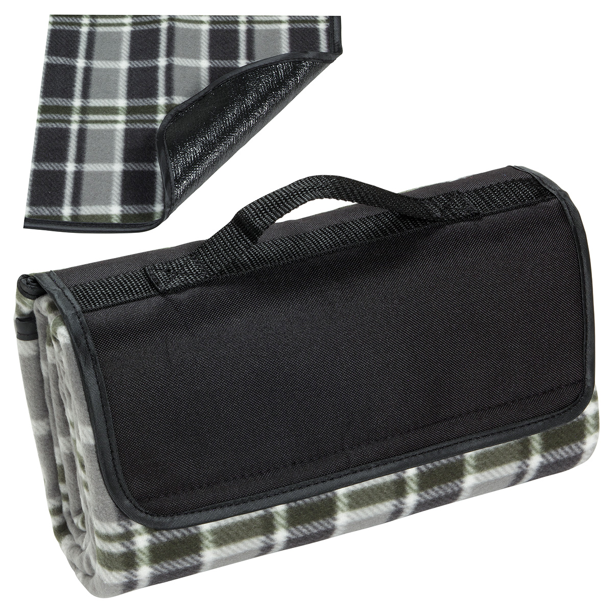 Picture of Plaid Barrel Fleece Picnic Blanket