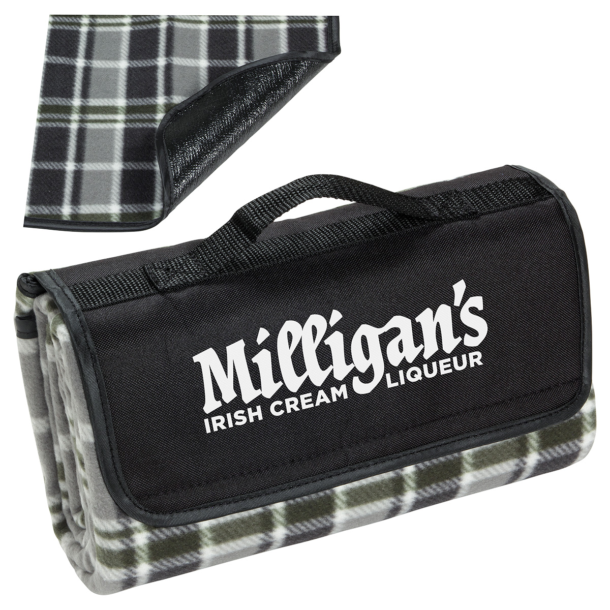 Picture of Plaid Barrel Fleece Picnic Blanket