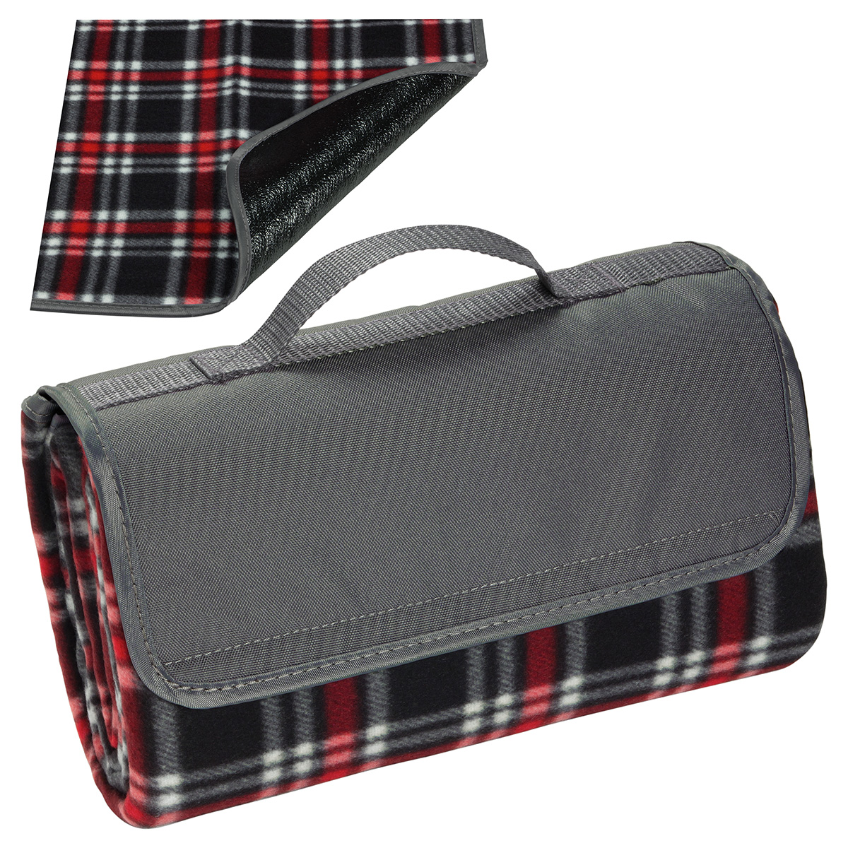 Picture of Plaid Barrel Fleece Picnic Blanket