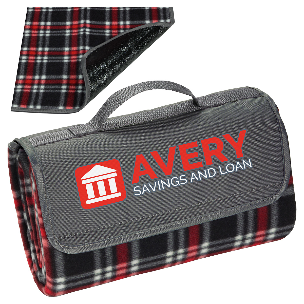Picture of Plaid Barrel Fleece Picnic Blanket