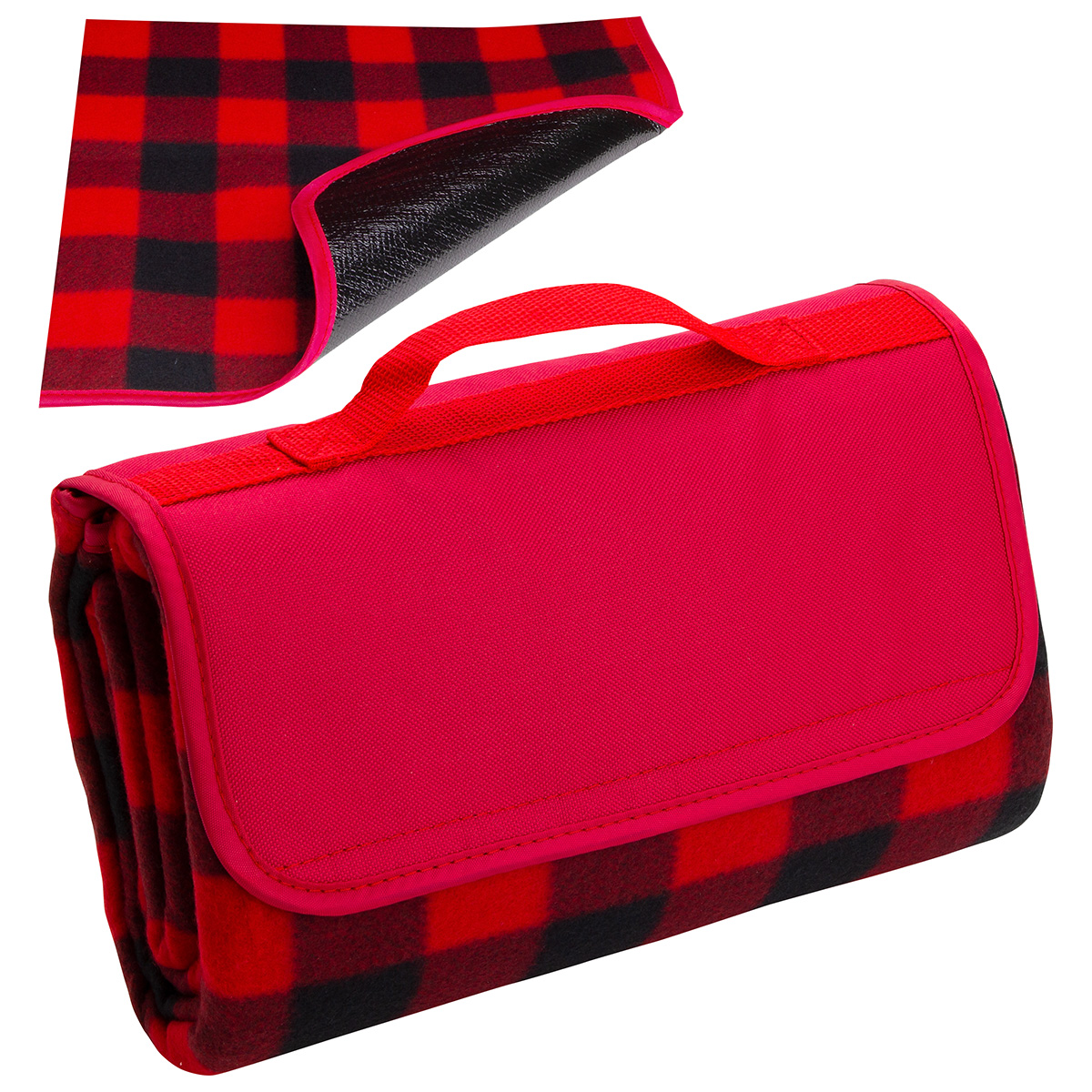 Picture of Plaid Barrel Fleece Picnic Blanket