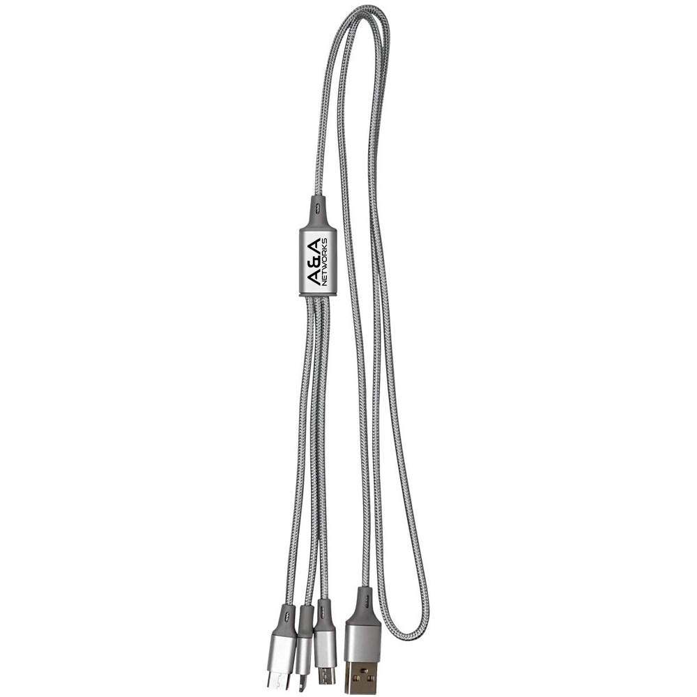 Picture of Metallic 3-in1 Cable with Type C USB