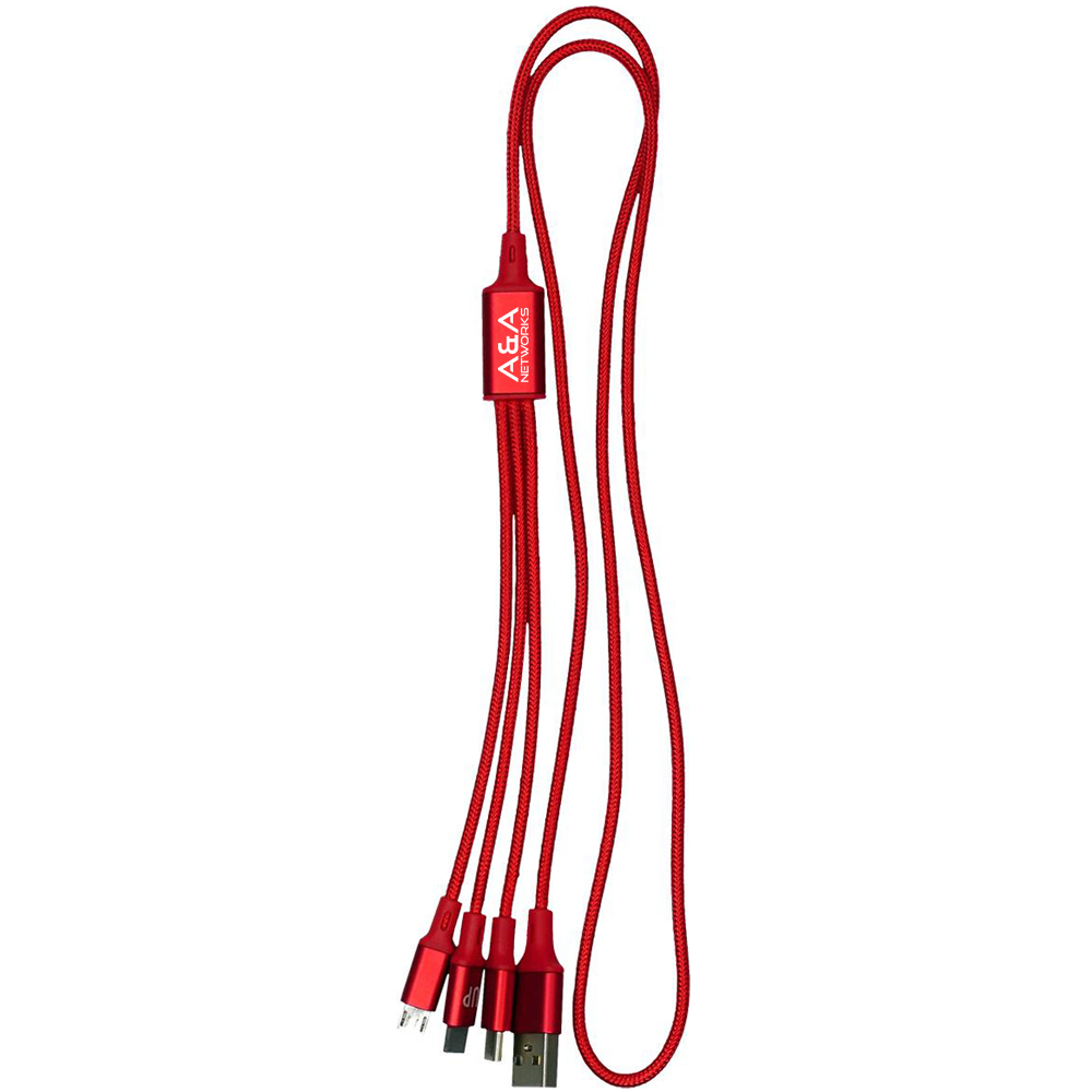 Picture of Metallic 3-in1 Cable with Type C USB
