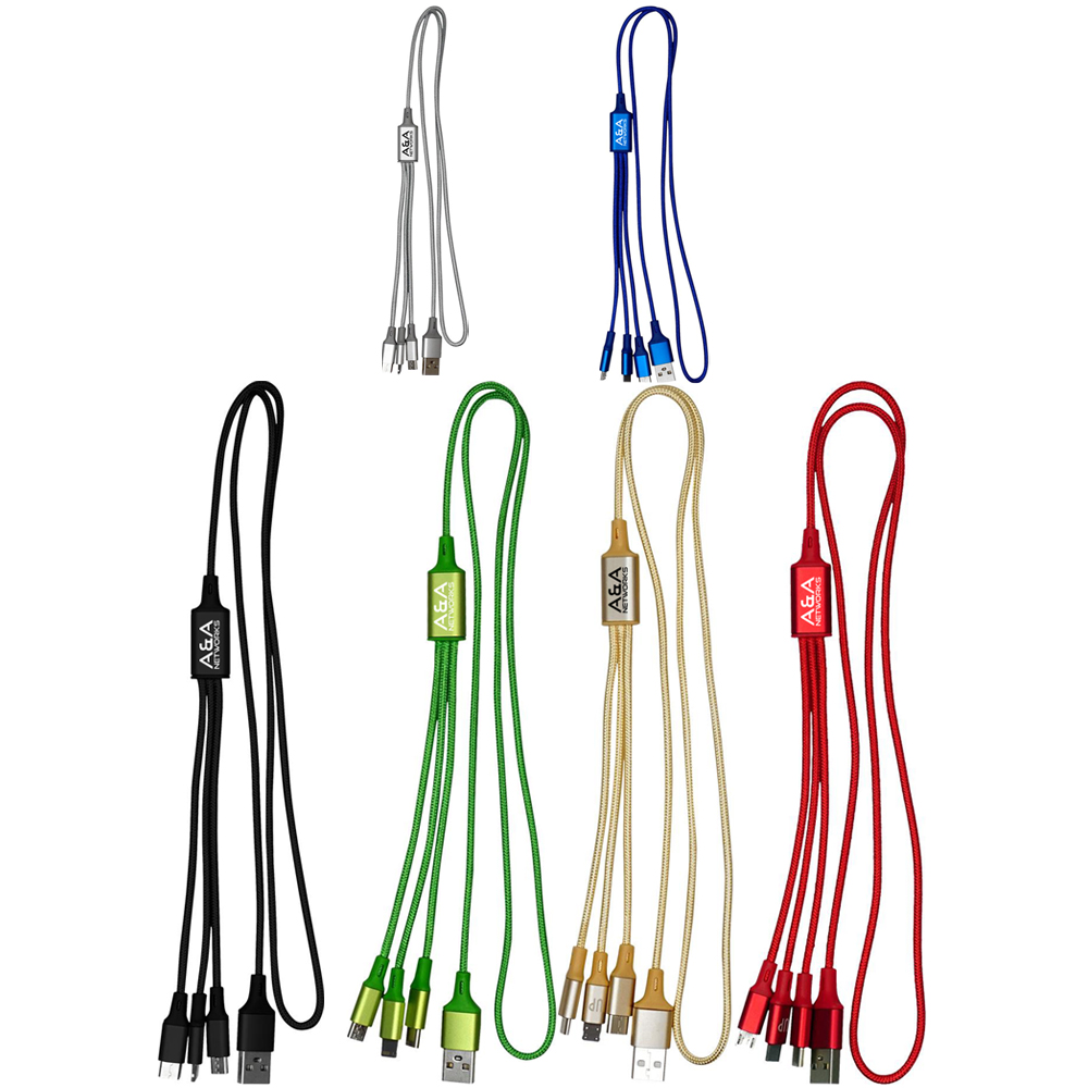 Picture of Metallic 3-in1 Cable with Type C USB