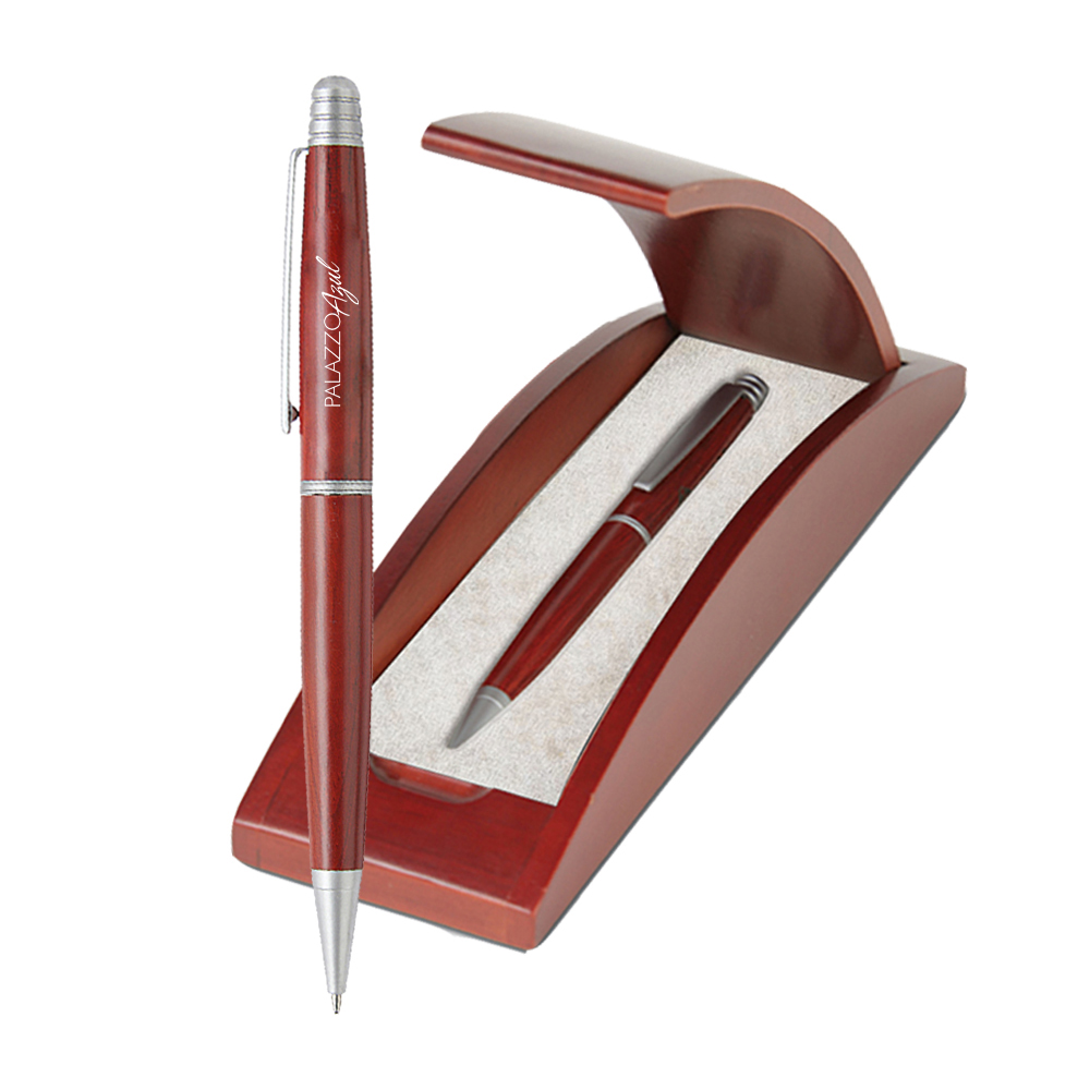 Picture of Terrific Timber-4 Ballpoint Pen in Wooden Box