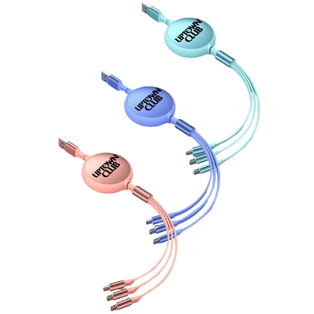 Picture of Retractable Multi 3" 1 Charging Cable 3.9'