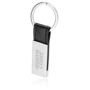 Picture of Black Fabric and Metal Key Chain