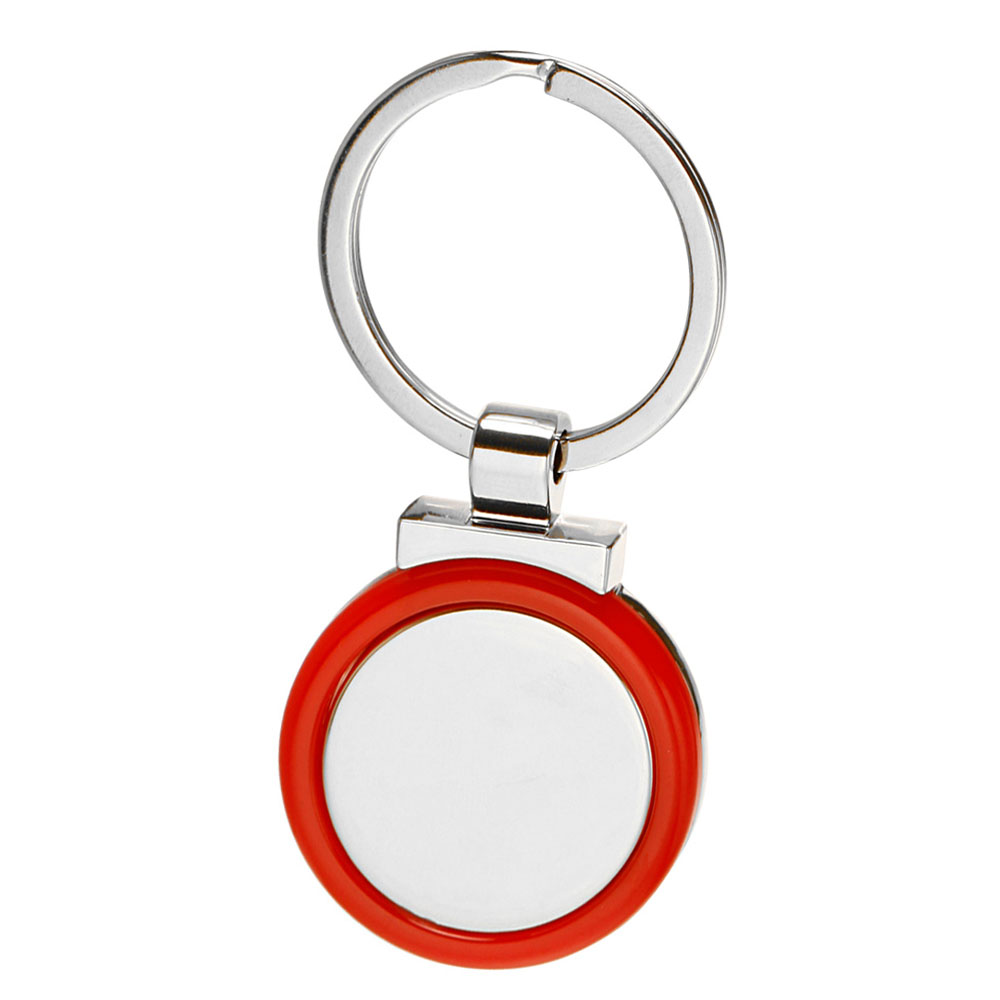 Picture of Round Color Accent Metal Key Chain
