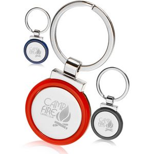 Picture of Round Color Accent Metal Key Chain