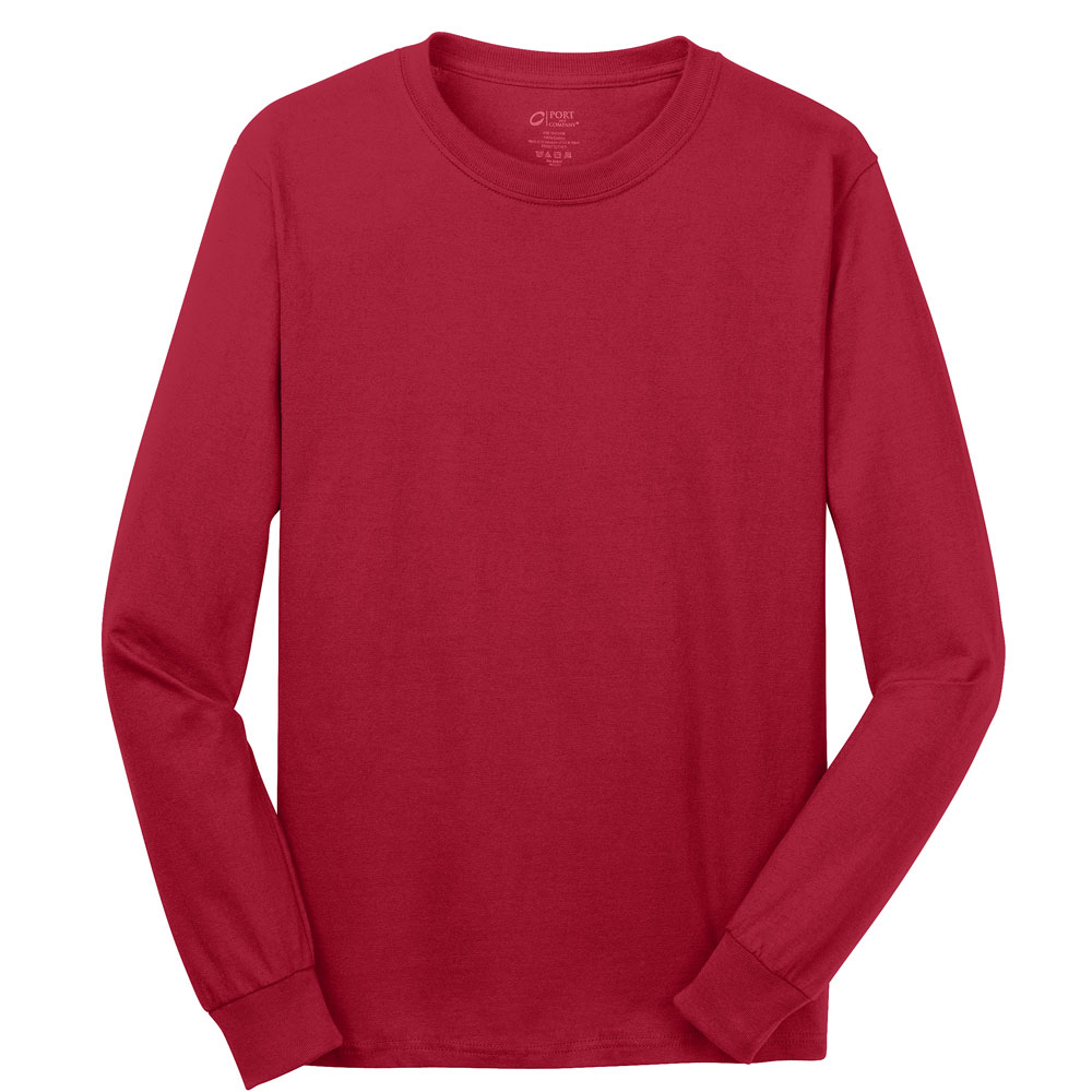 Picture of Discount Port & Company? - Long Sleeve 5.4 Oz. 100% Cotton T-Shirts