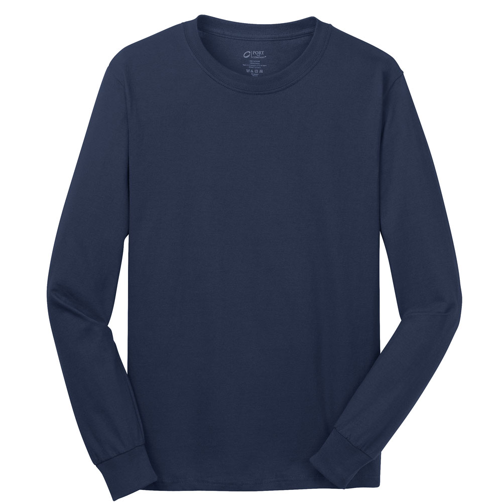 Picture of Discount Port & Company? - Long Sleeve 5.4 Oz. 100% Cotton T-Shirts