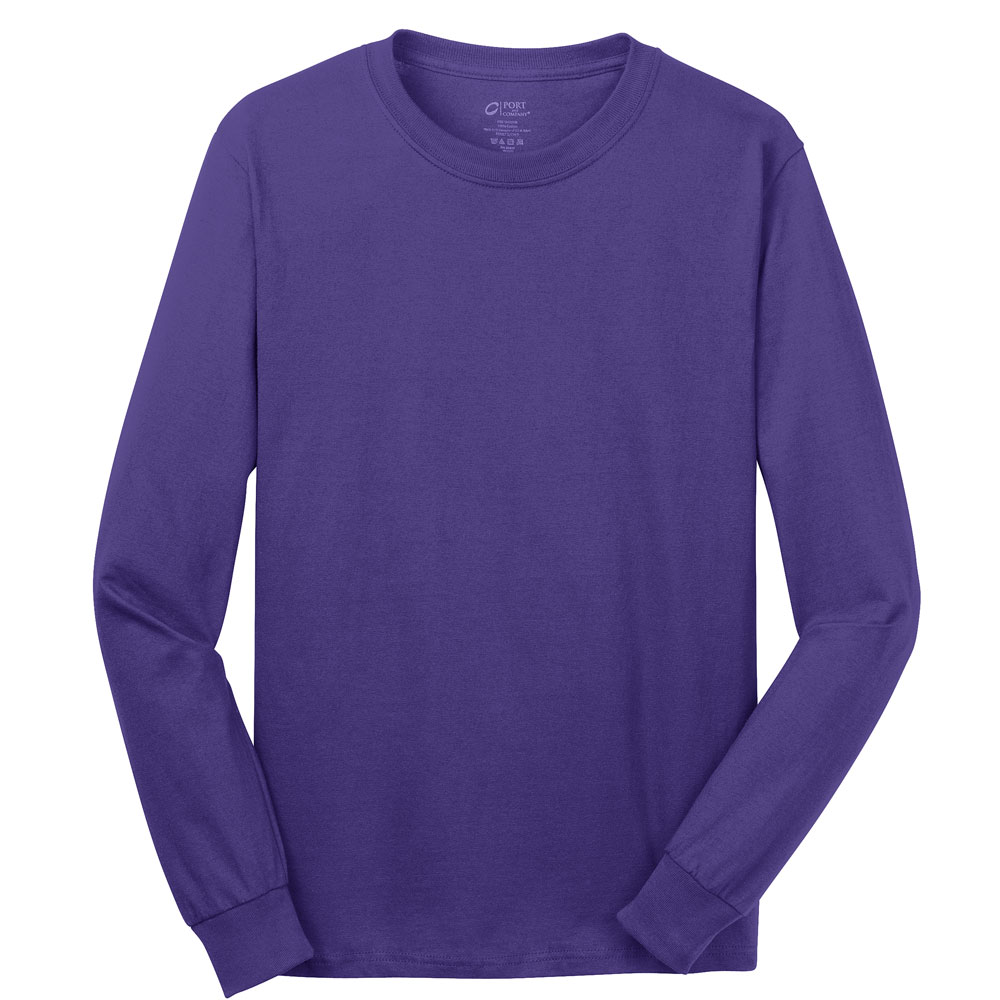 Picture of Discount Port & Company? - Long Sleeve 5.4 Oz. 100% Cotton T-Shirts
