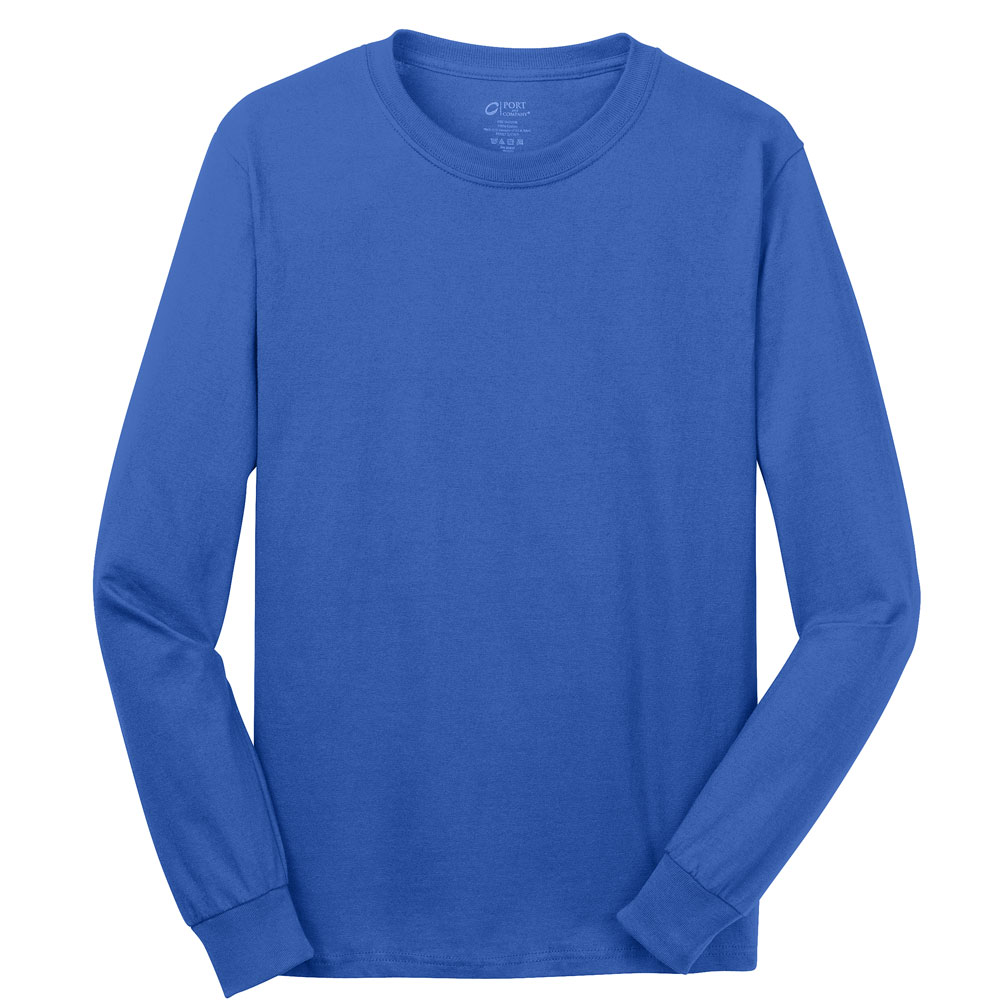 Picture of Discount Port & Company? - Long Sleeve 5.4 Oz. 100% Cotton T-Shirts