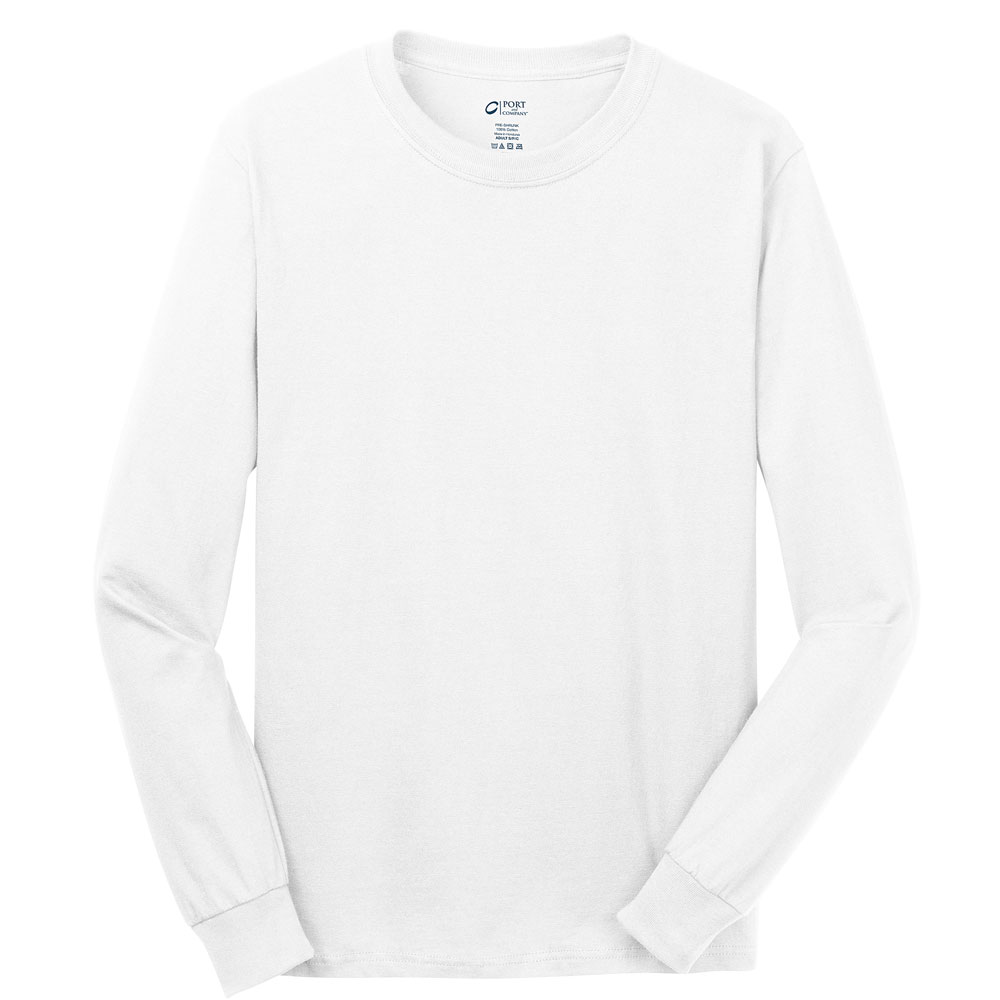 Picture of Discount Port & Company? - Long Sleeve 5.4 Oz. 100% Cotton T-Shirts
