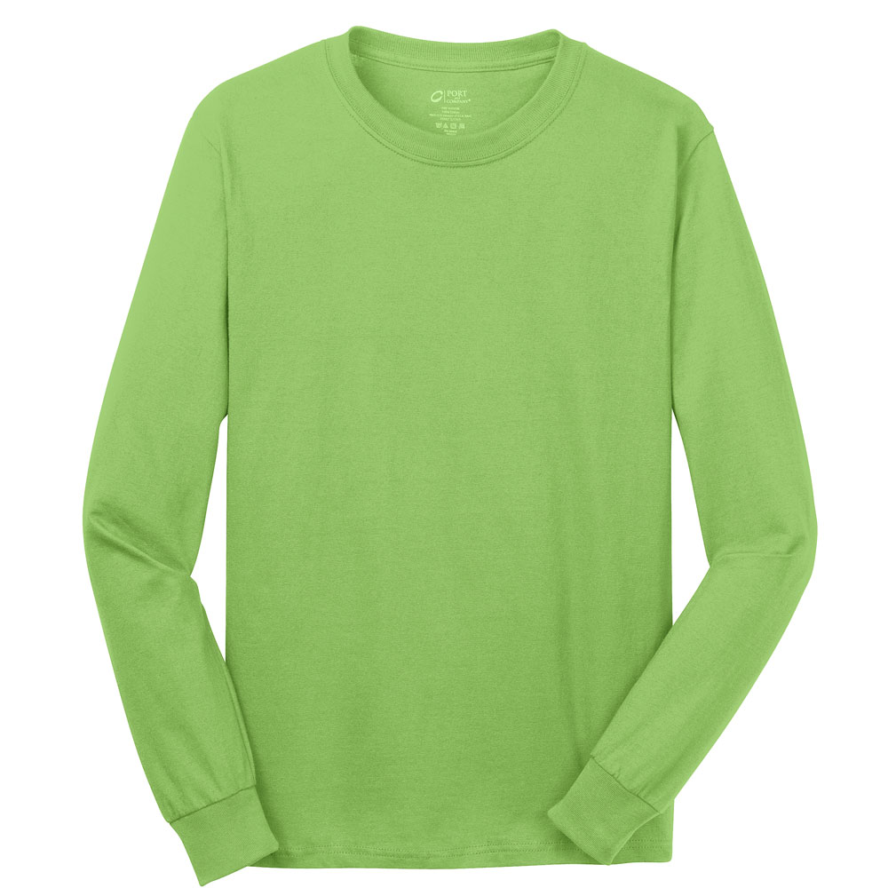 Picture of Discount Port & Company? - Long Sleeve 5.4 Oz. 100% Cotton T-Shirts