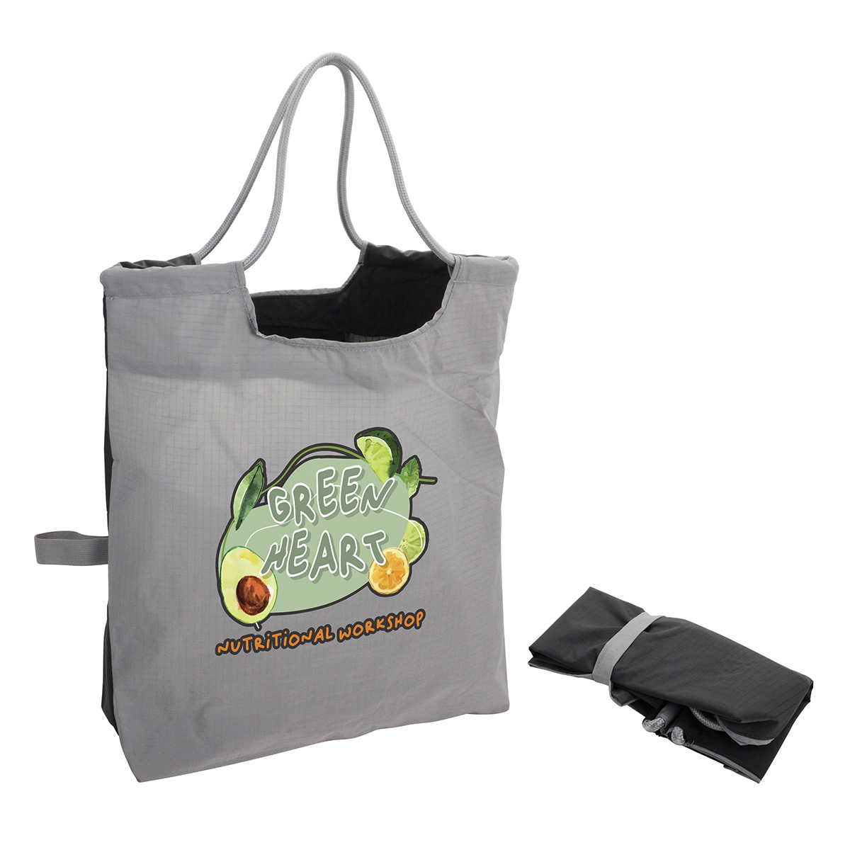 Picture of Boulevard Foldable Ripstop Tote with Cinch Cord Handles
