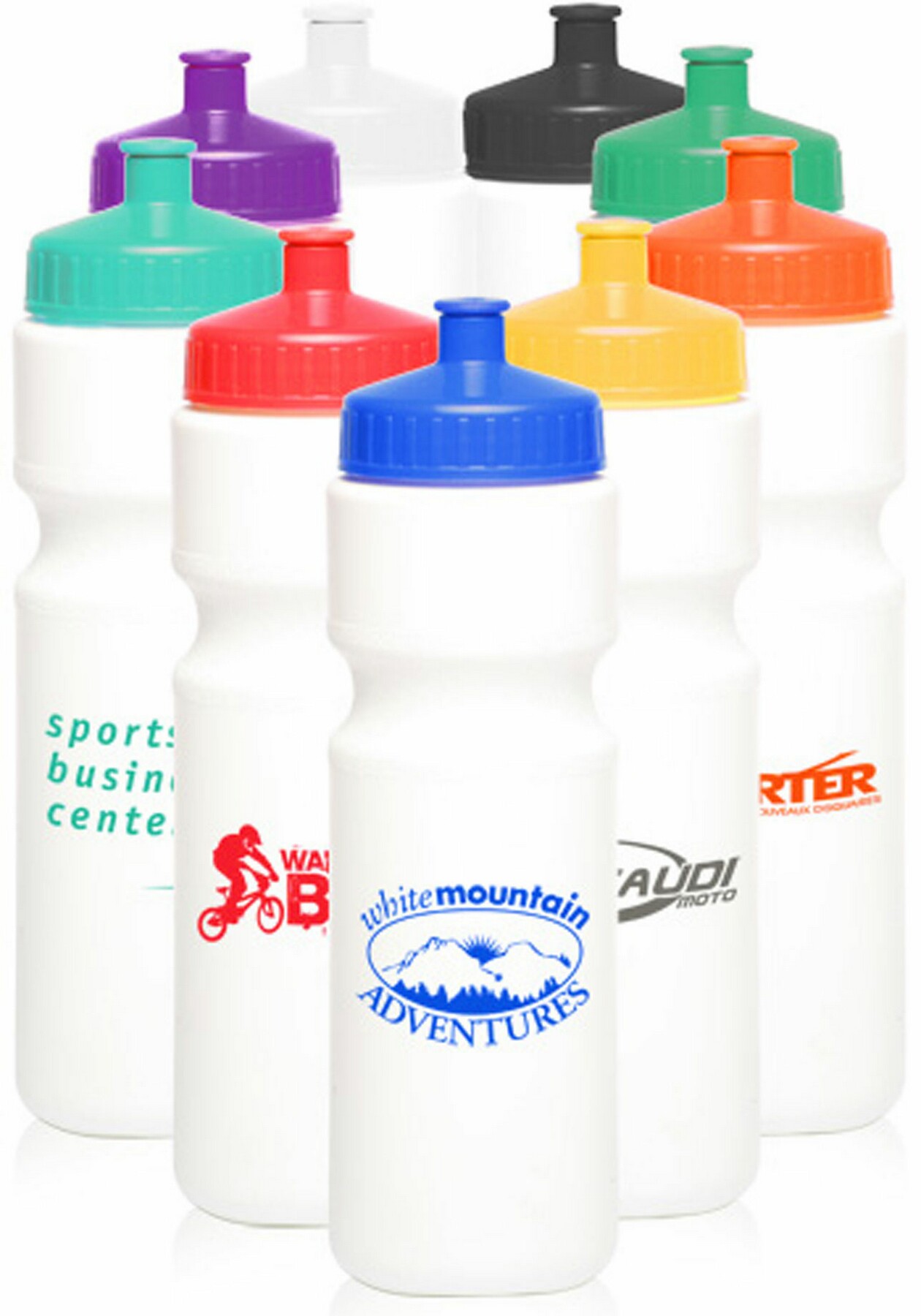Picture of 28 oz. Plastic Water Bottles with Push Cap